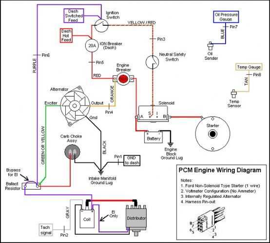 3 wire ford alternator wiring diagram