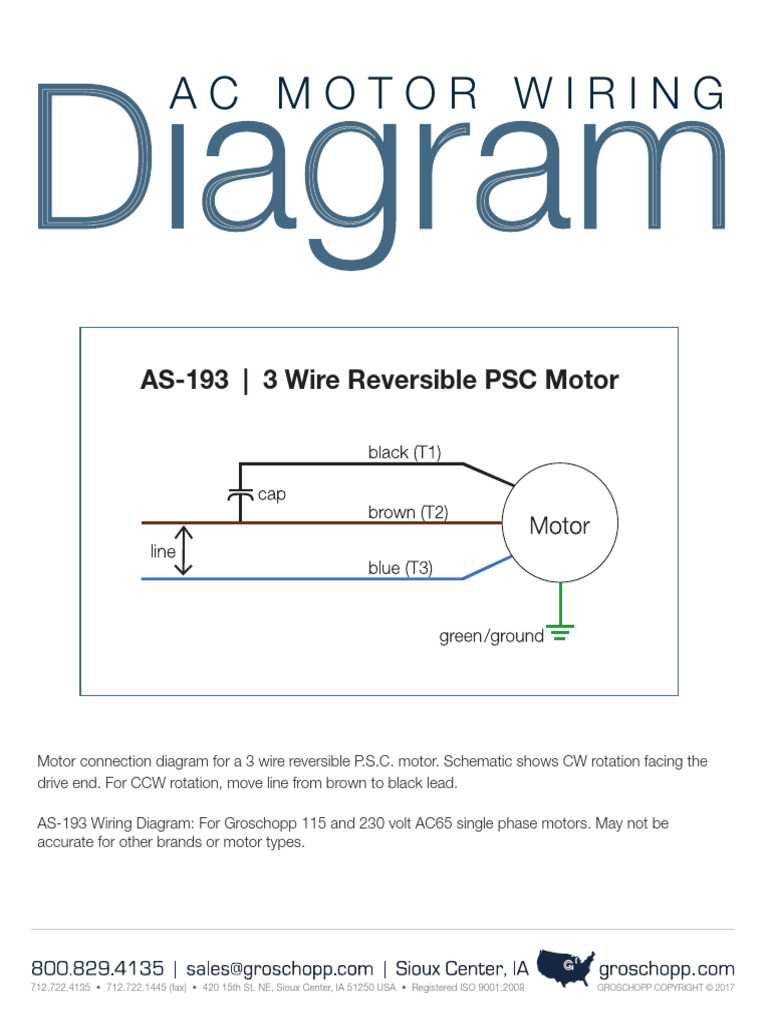 3 wire motor wiring diagram