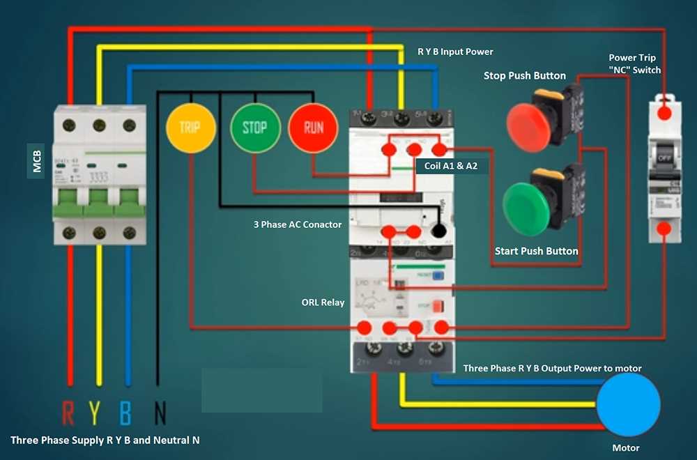 3 phase contactor wiring diagram a1 a2