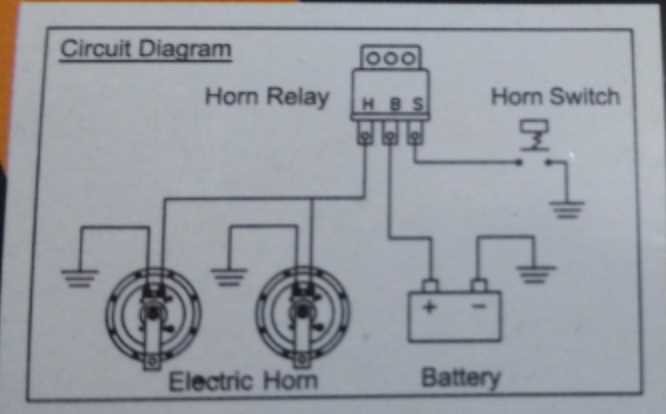 3 pin horn relay wiring diagram