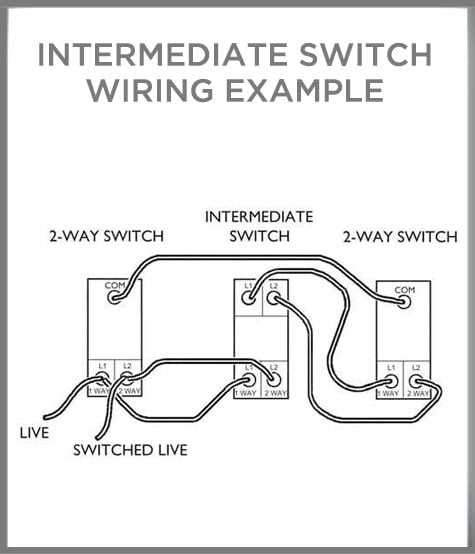 3 way switch 2 lights wiring diagram