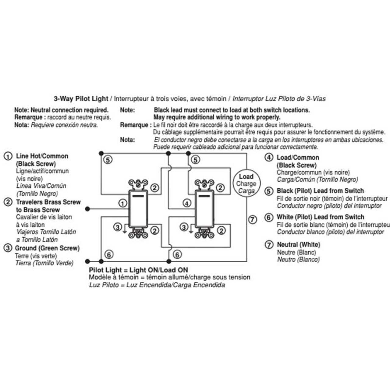 3 way switch wiring diagram leviton