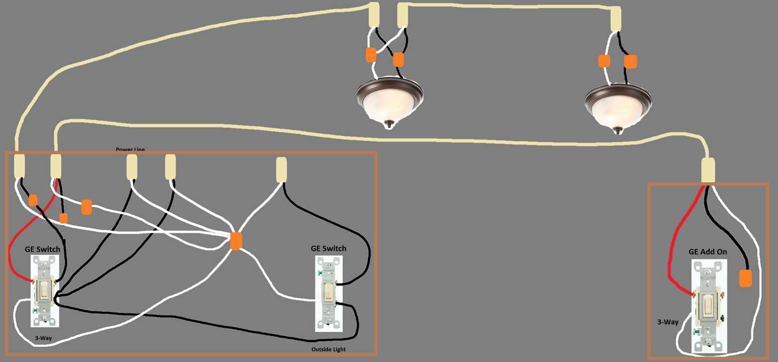 3 way switch wiring diagram power at light multiple lights