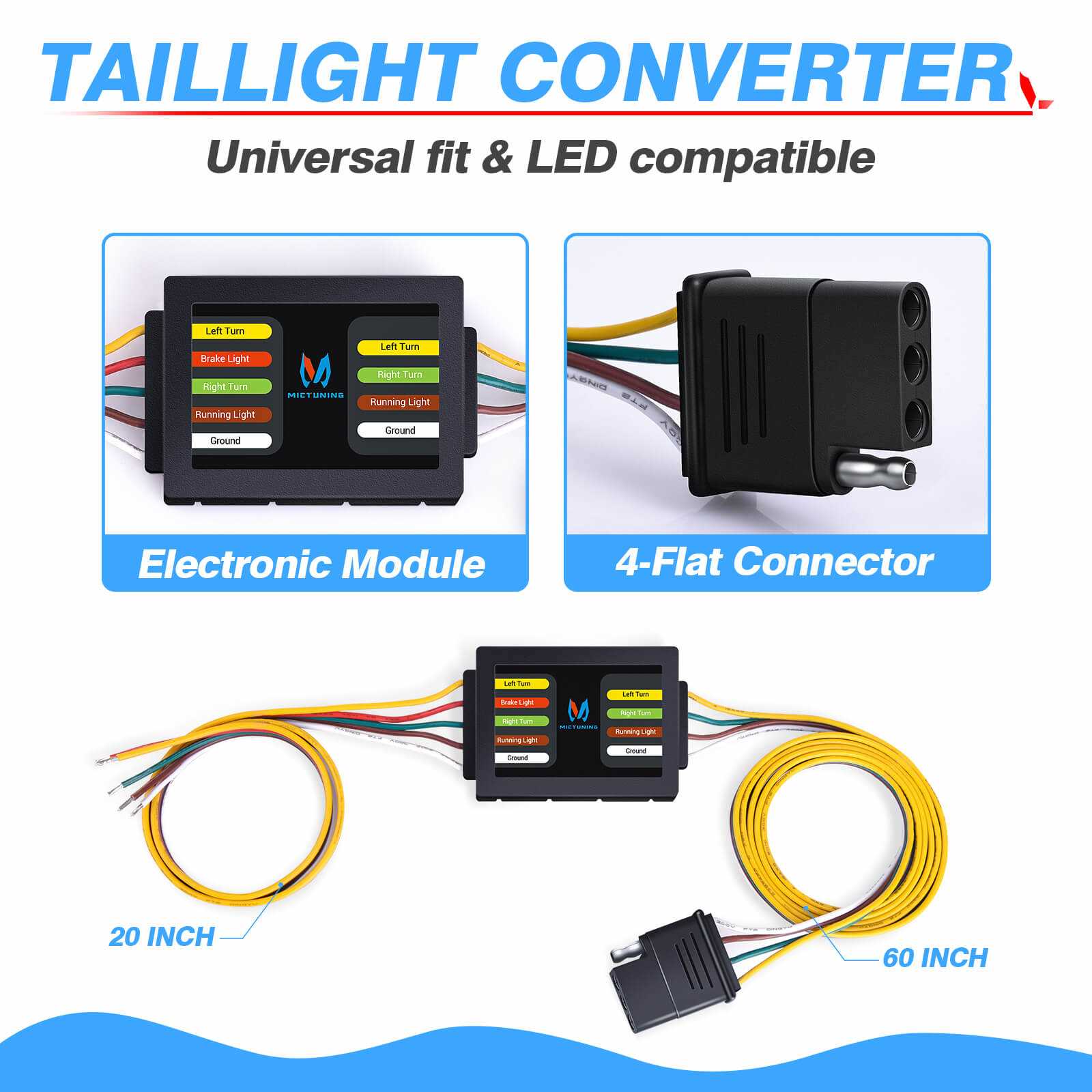 3 wire led tail light wiring diagram