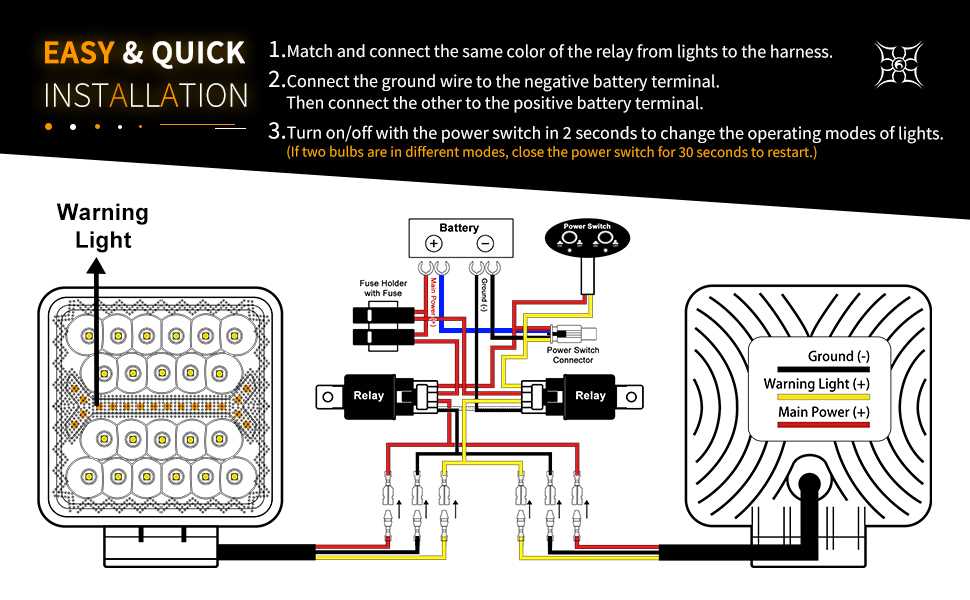 3 wire light bar wiring diagram