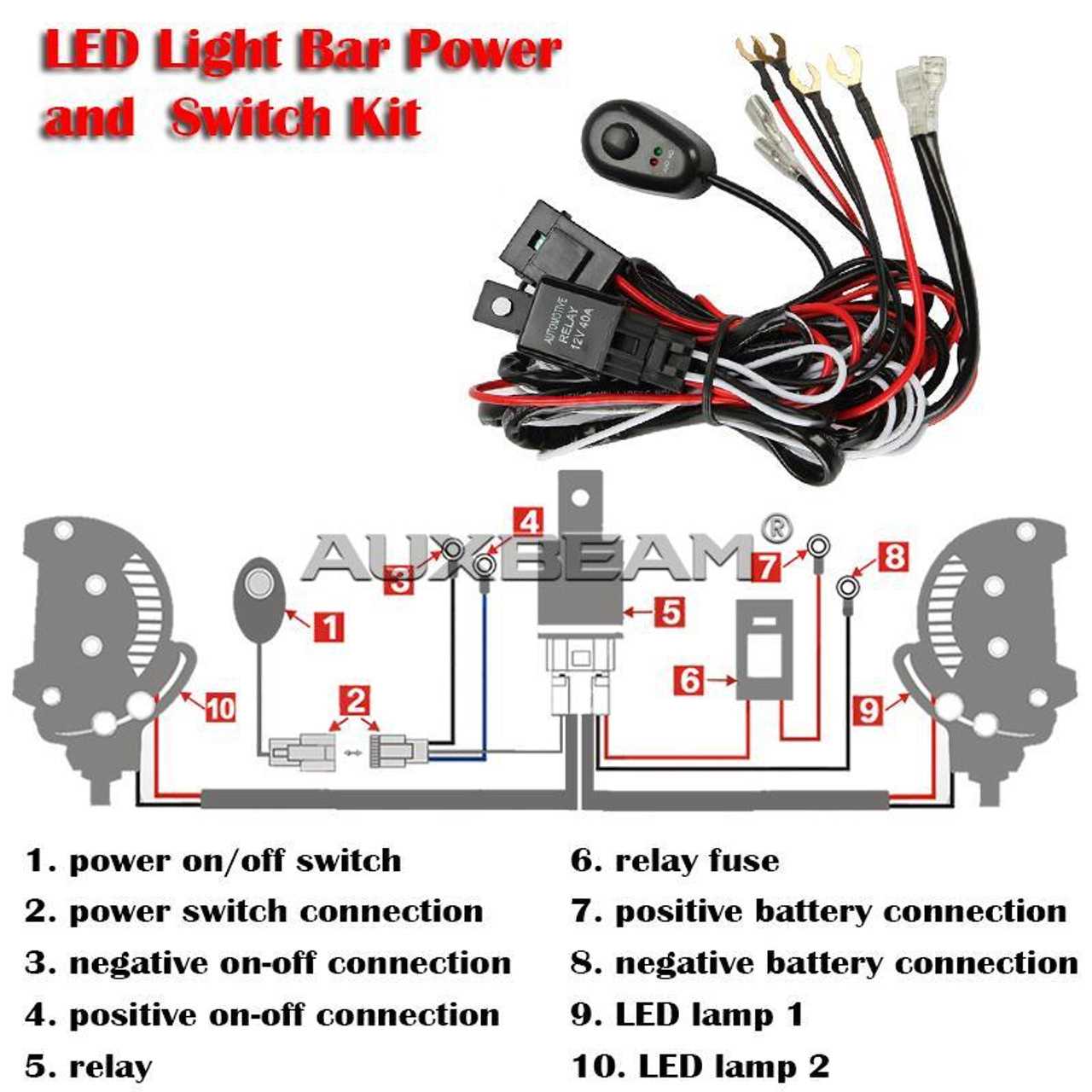 3 wire light bar wiring diagram