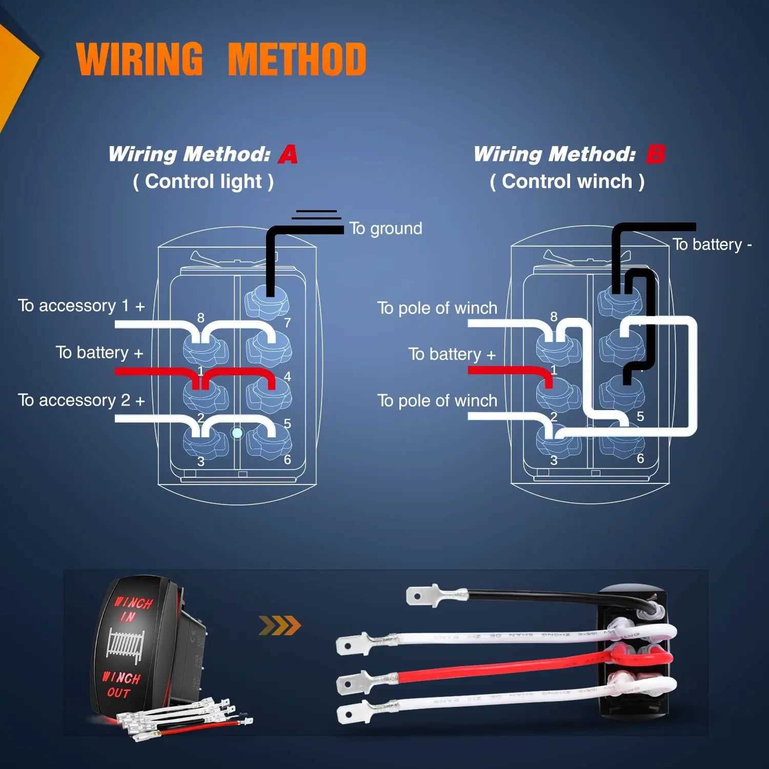 3 wire winch switch wiring diagram