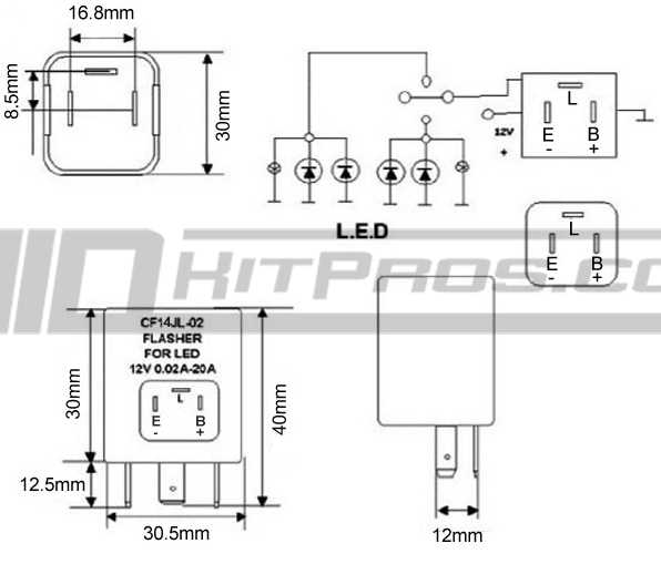 4 pin flasher relay wiring diagram