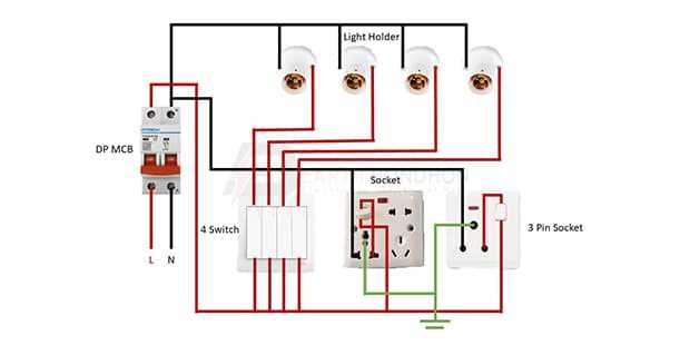 4 pin switch wiring diagram