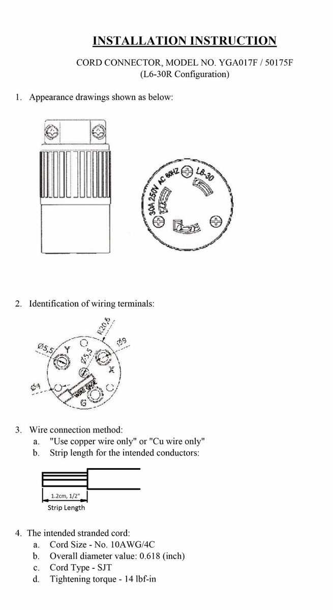 4 prong twist lock wiring diagram