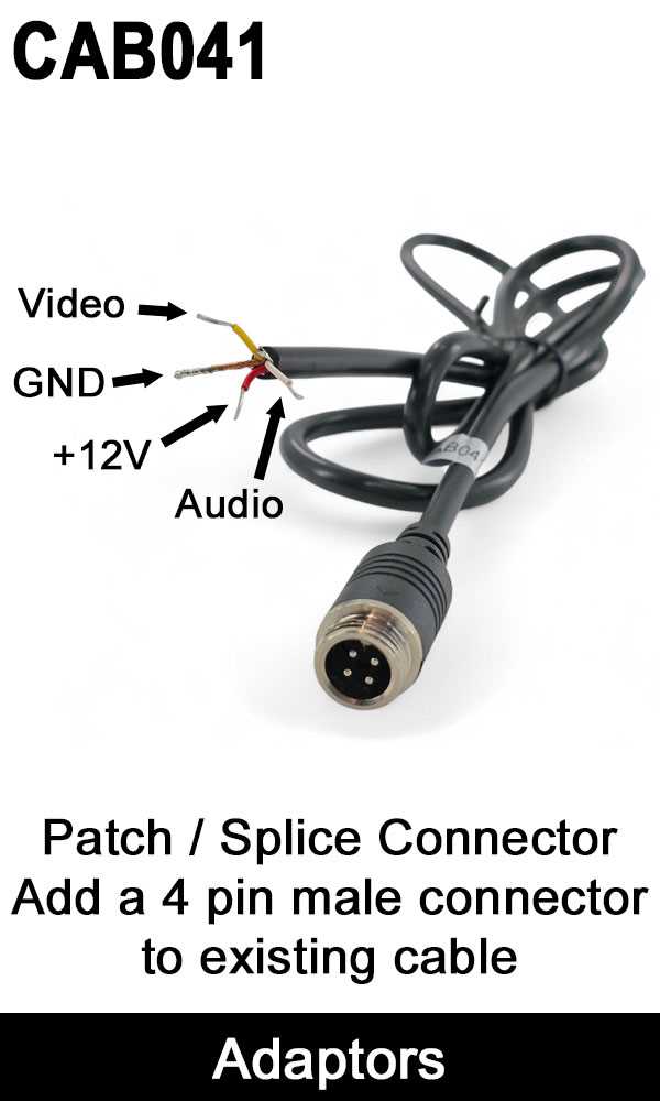 4 wire reverse camera wiring diagram