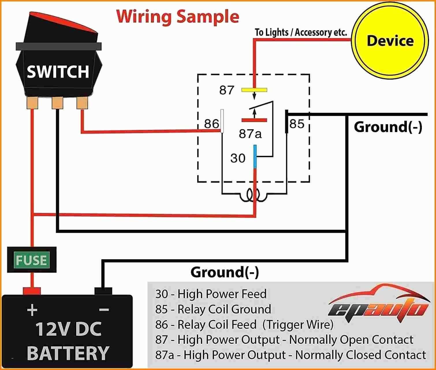 40 amp 4 pin relay wiring diagram