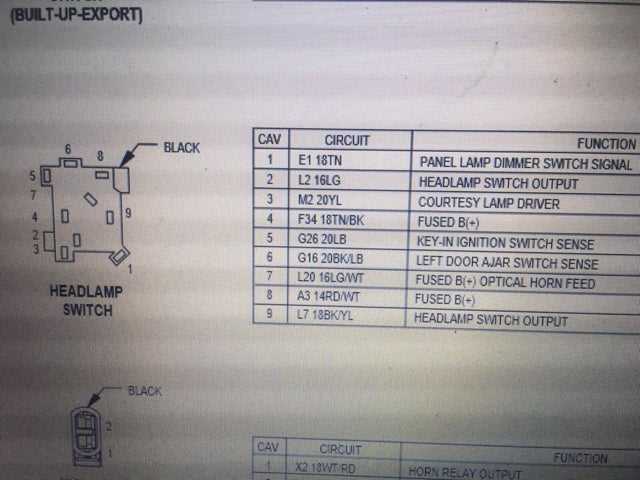 57 chevy headlight switch wiring diagram