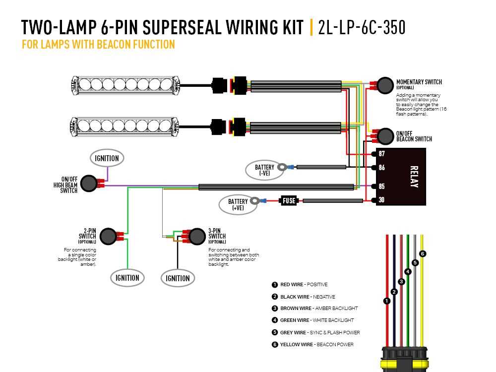 6 pin wiring diagram