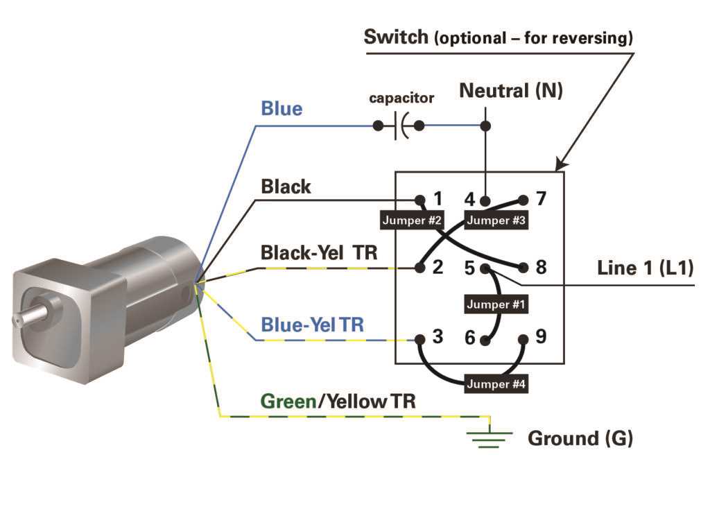 6 wire electric motor wiring diagram