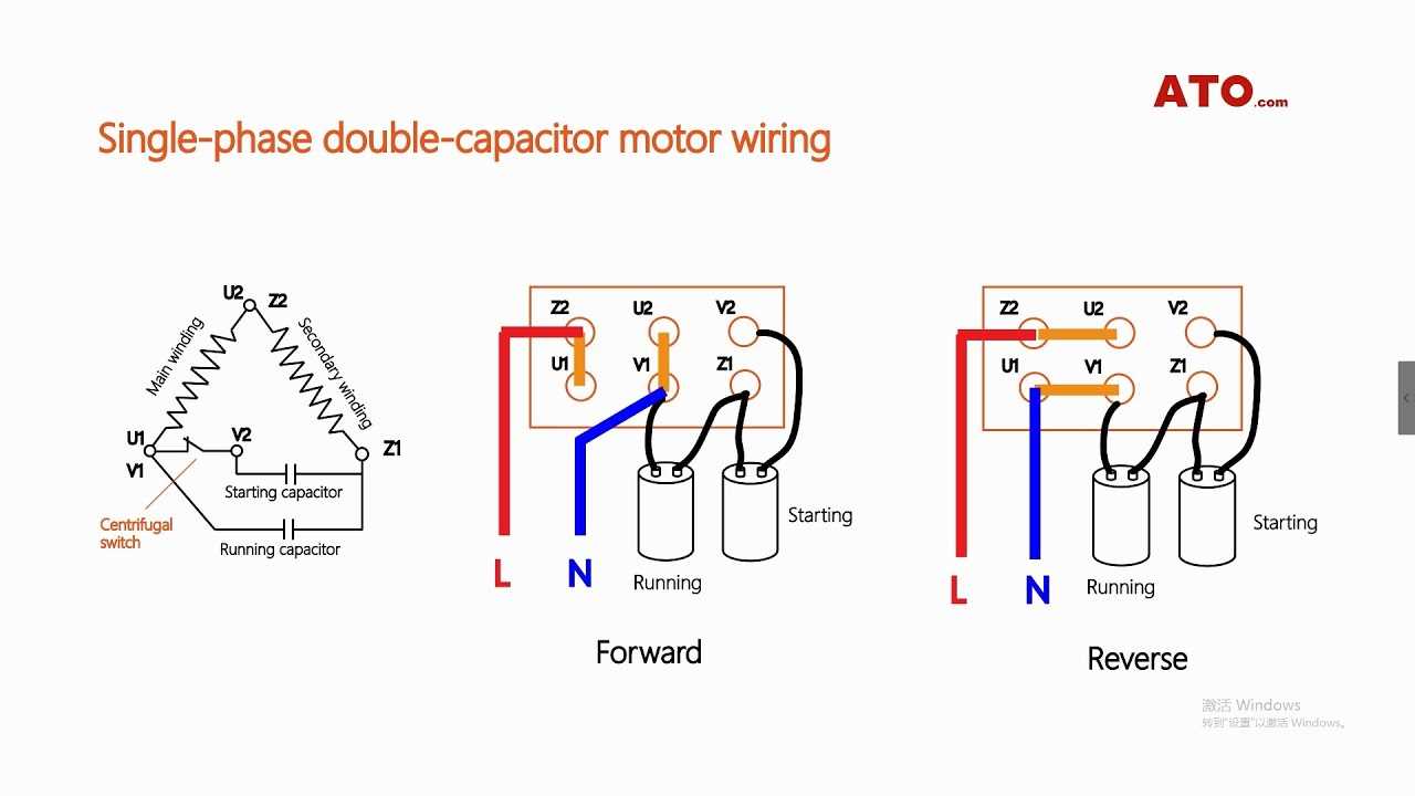 6 wire single phase motor wiring diagram