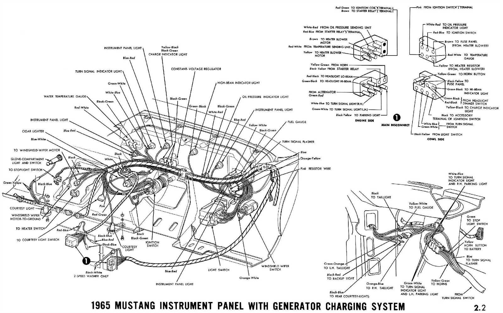 66 mustang wiring diagram