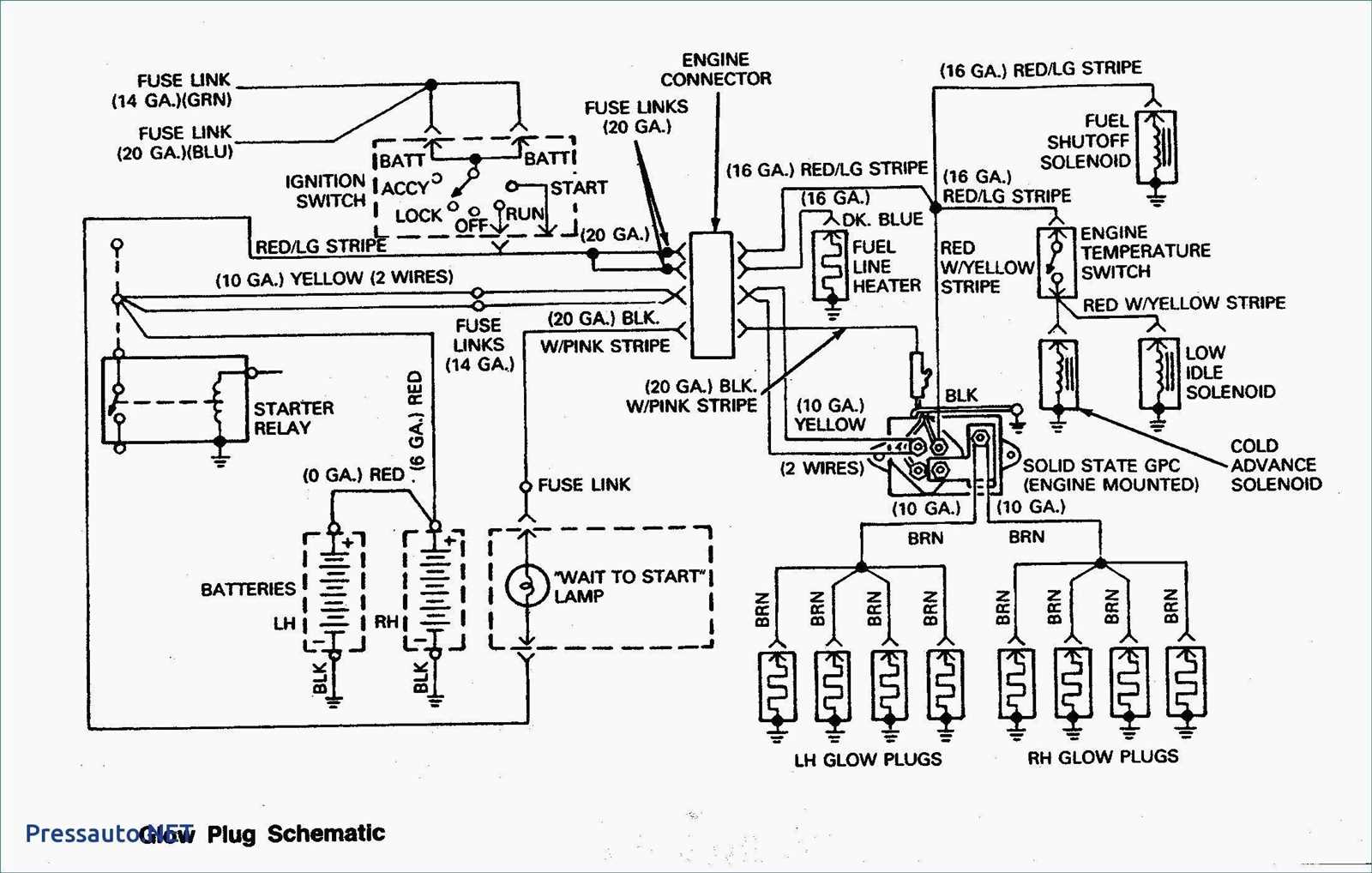 7.3 idi glow plug controller wiring diagram