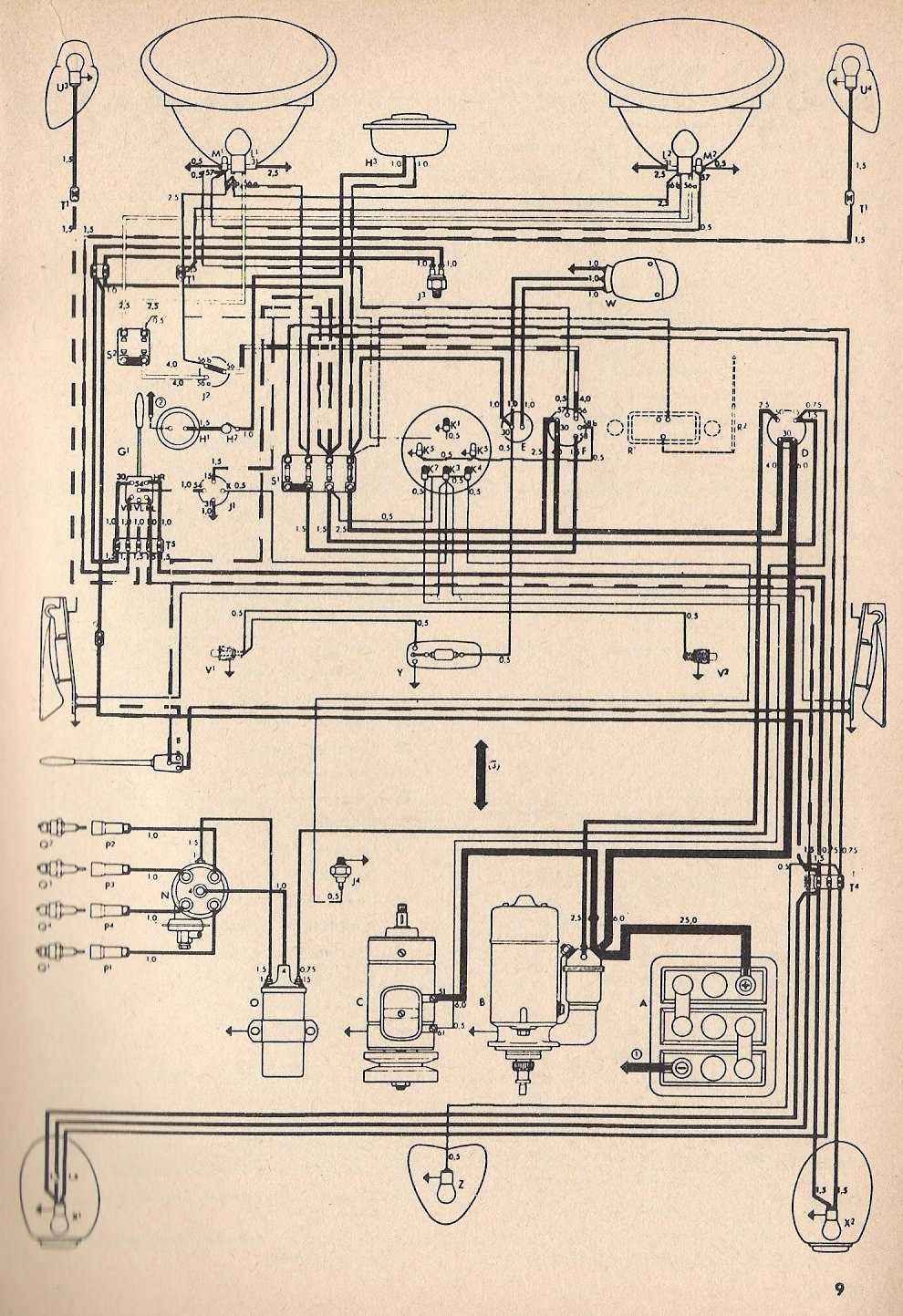 73 vw beetle wiring diagram