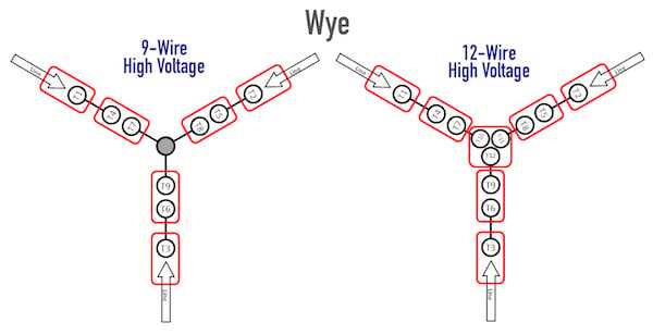 9 lead motor wiring diagram