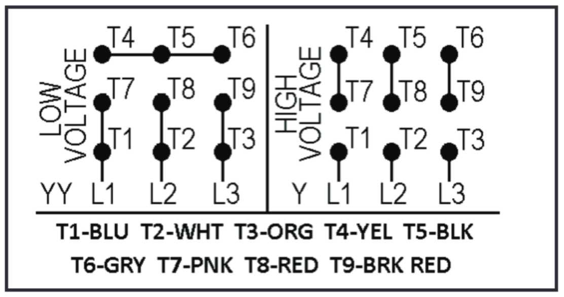 9 wire motor wiring diagram