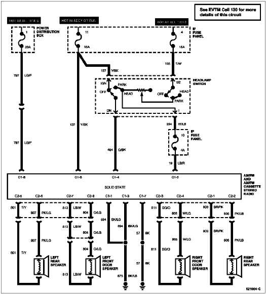 93 ford ranger radio wiring diagram