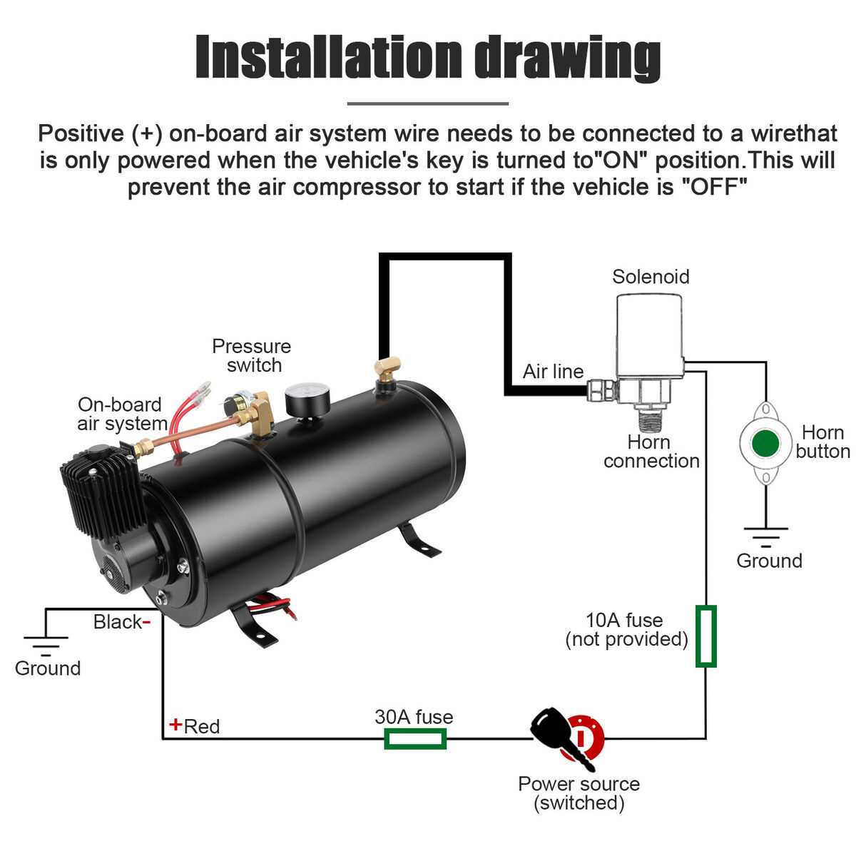 air horn wiring diagram