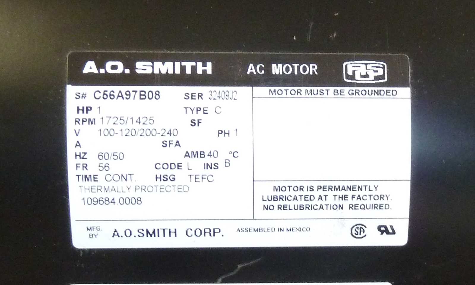 ao smith motor wiring diagram