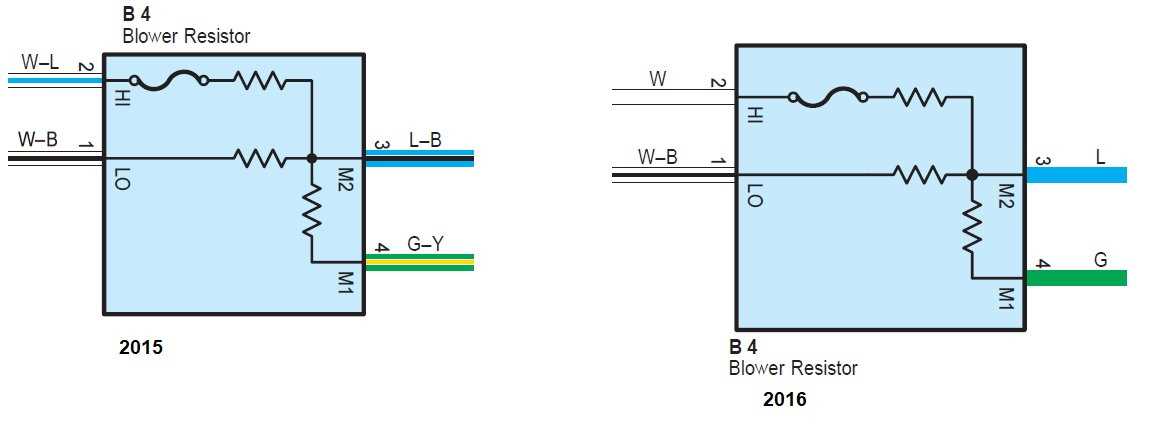 blower motor resistor wiring diagram