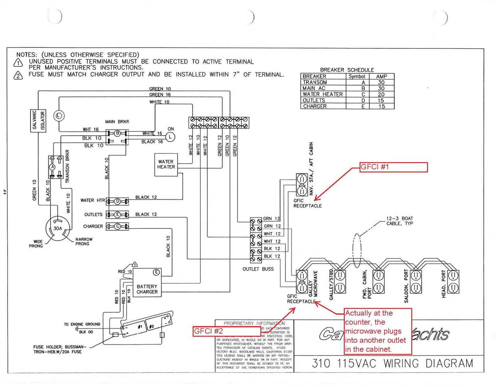 boat dock wiring diagram