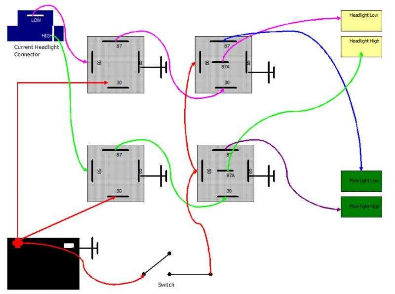 boss plow wiring diagram truck side