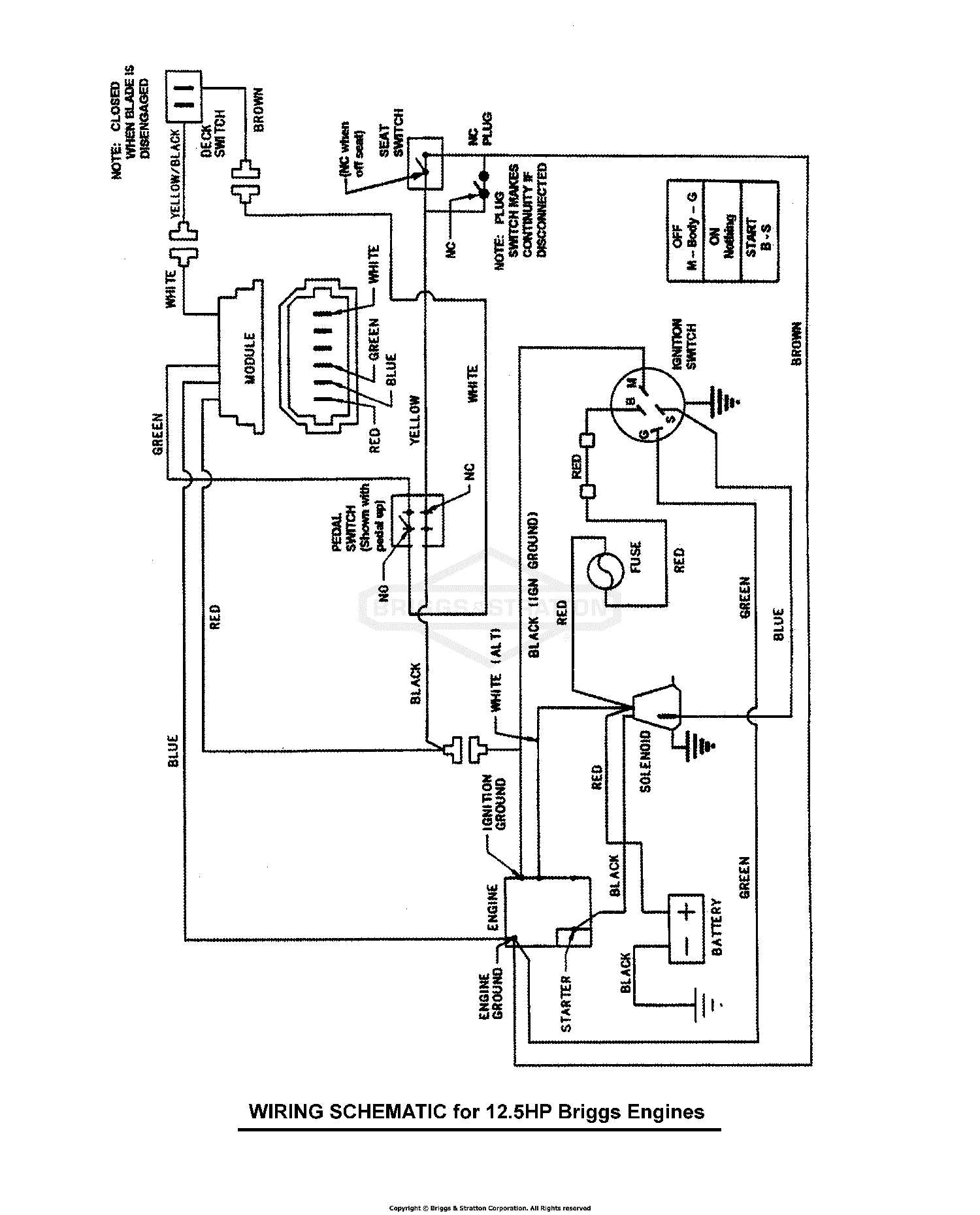 briggs and stratton v twin wiring diagram