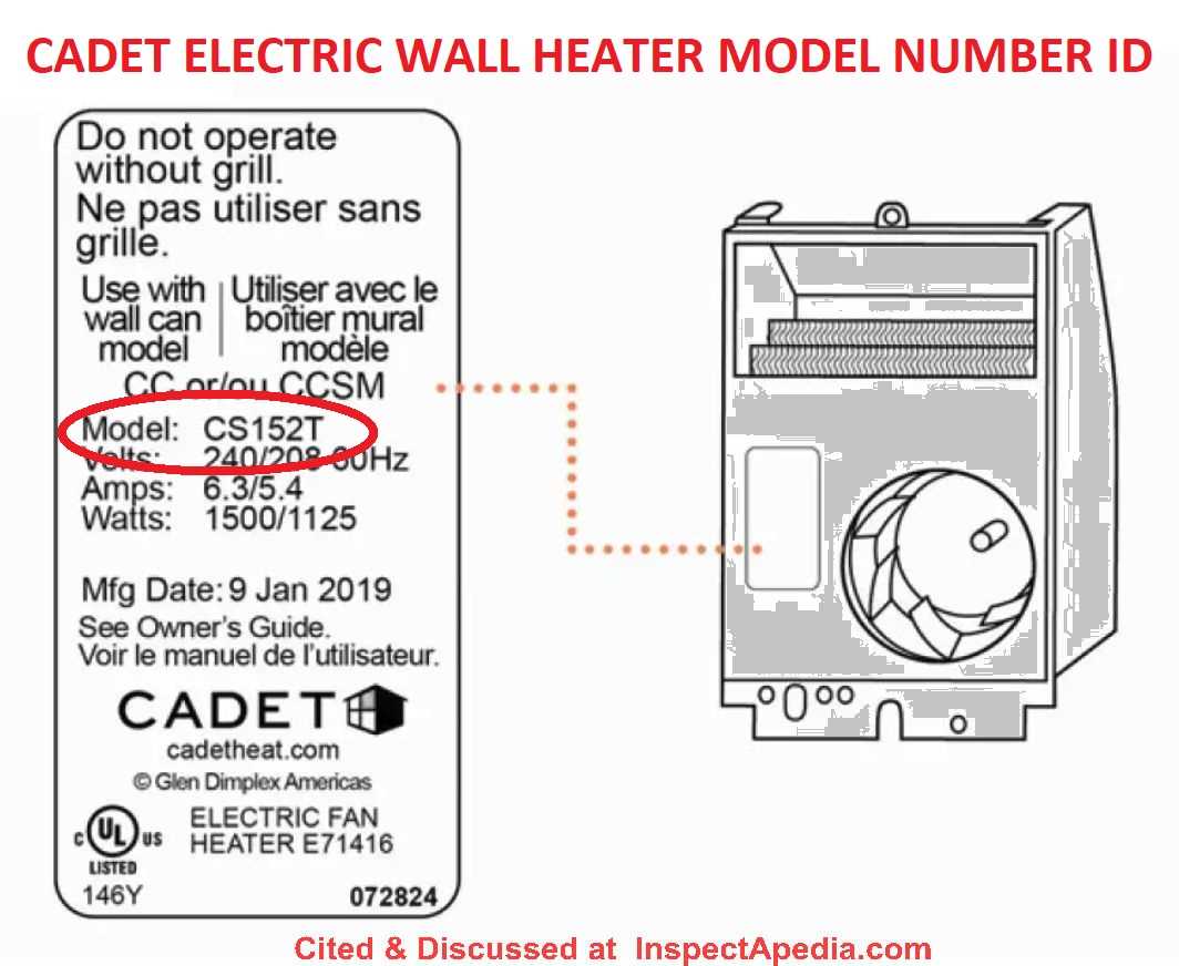 cadet wall heater wiring diagram