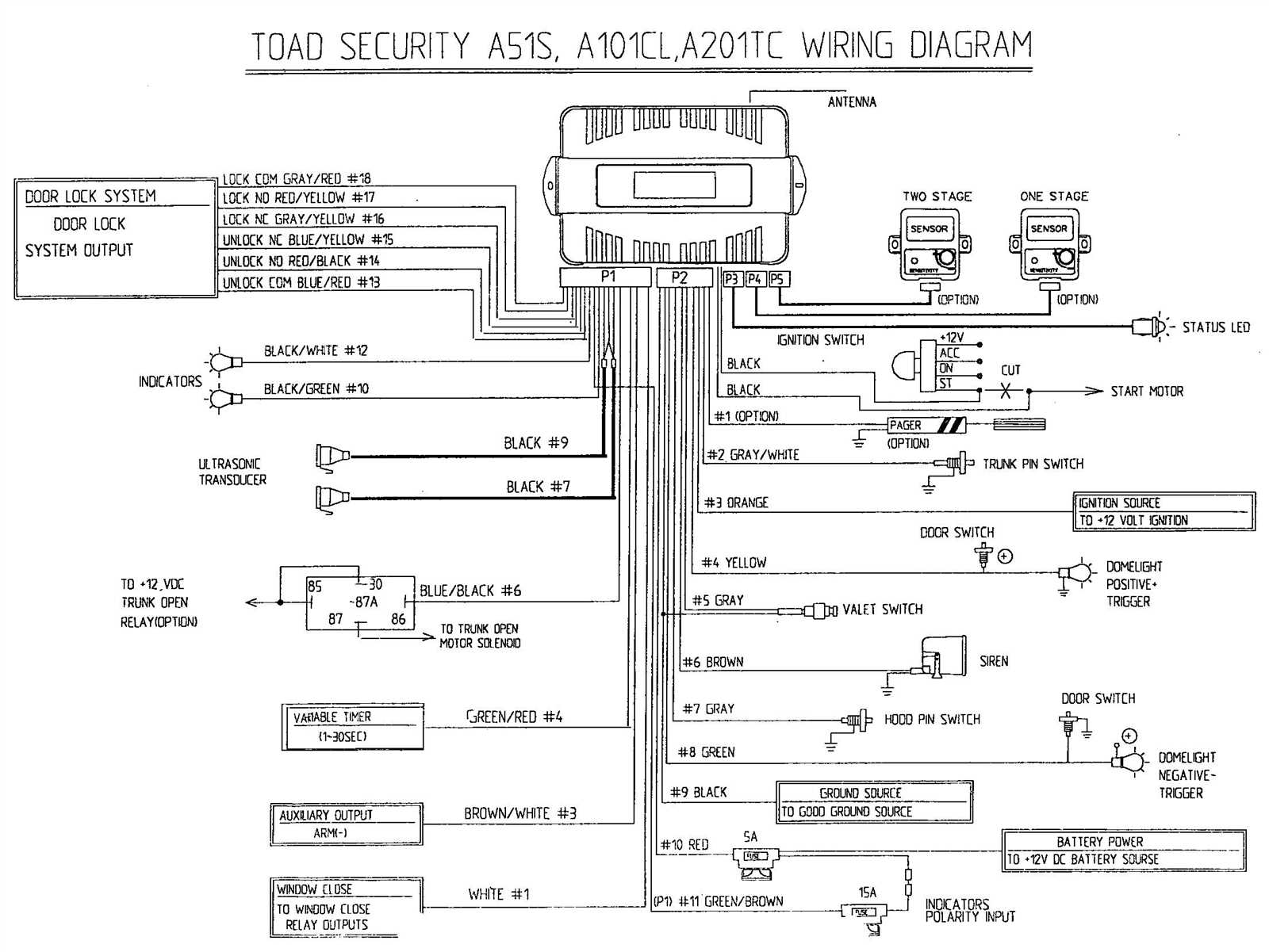 car alarm diagram wiring