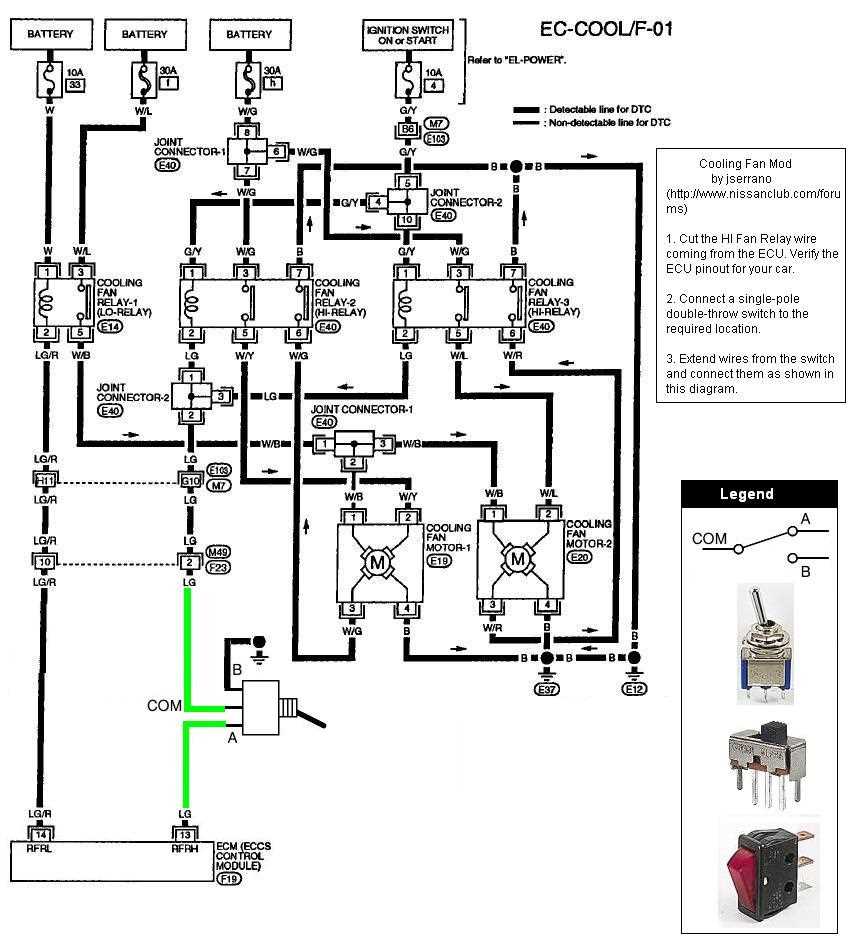 car electric fan wiring diagram