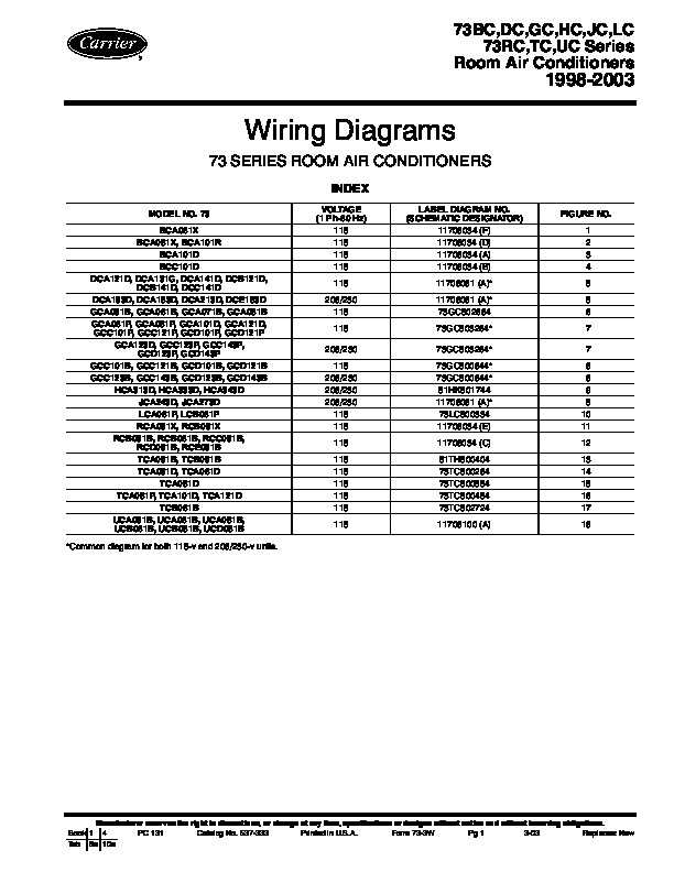 carrier air conditioning wiring diagram