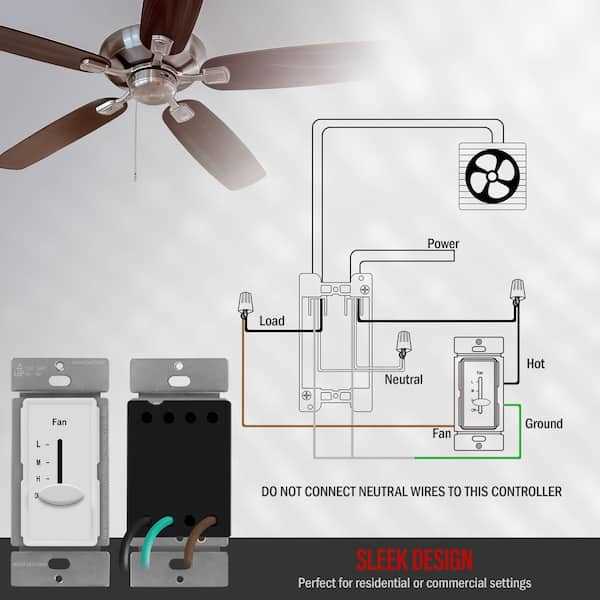 ceiling fan speed control switch wiring diagram