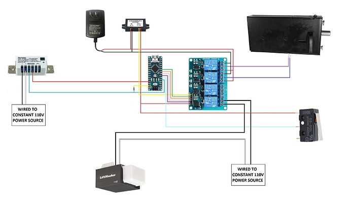 chamberlain door opener wiring diagram