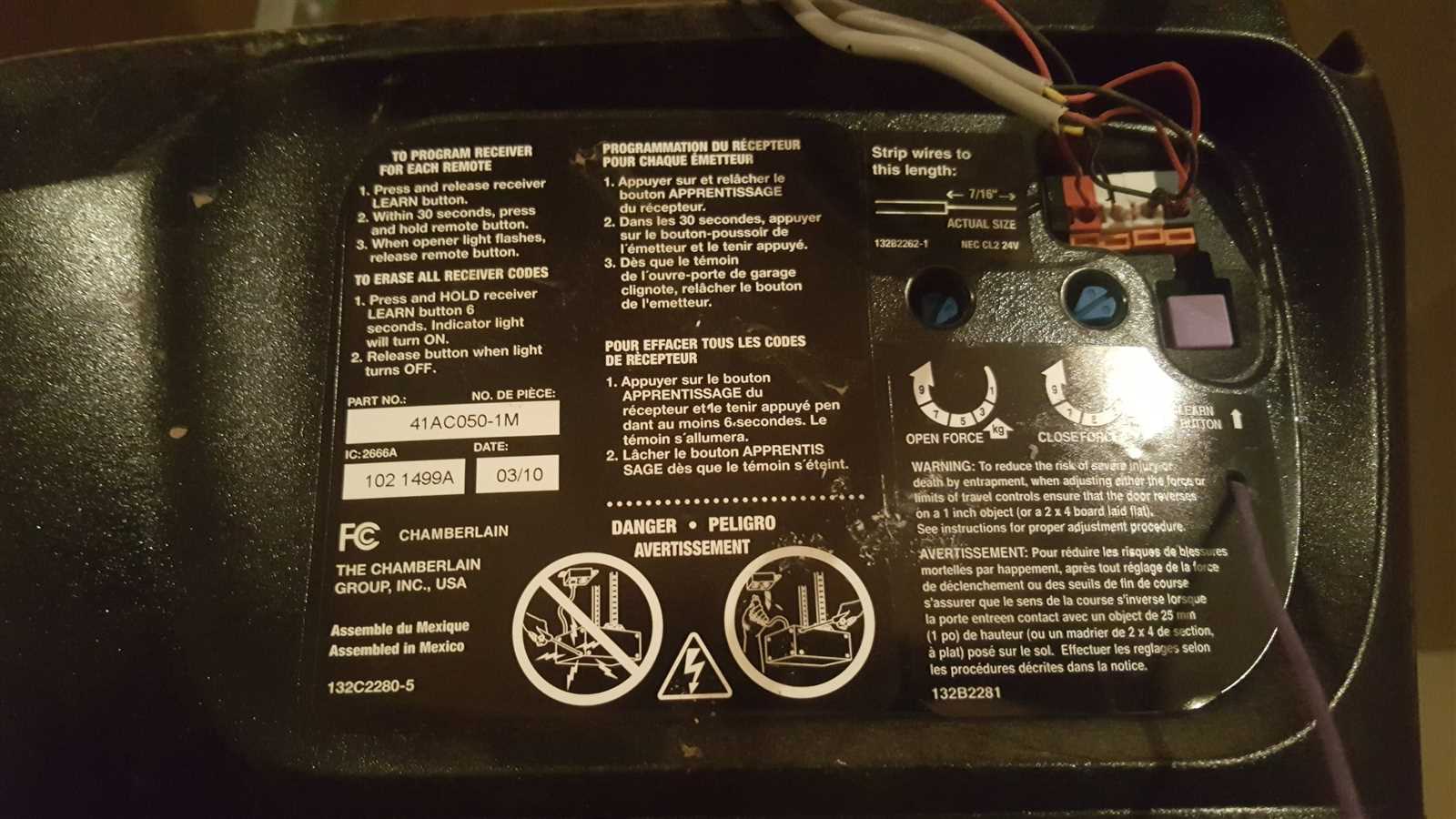 chamberlain wiring diagram