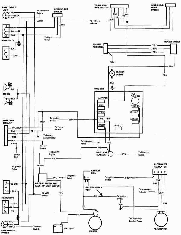 chevy ignition switch wiring diagram