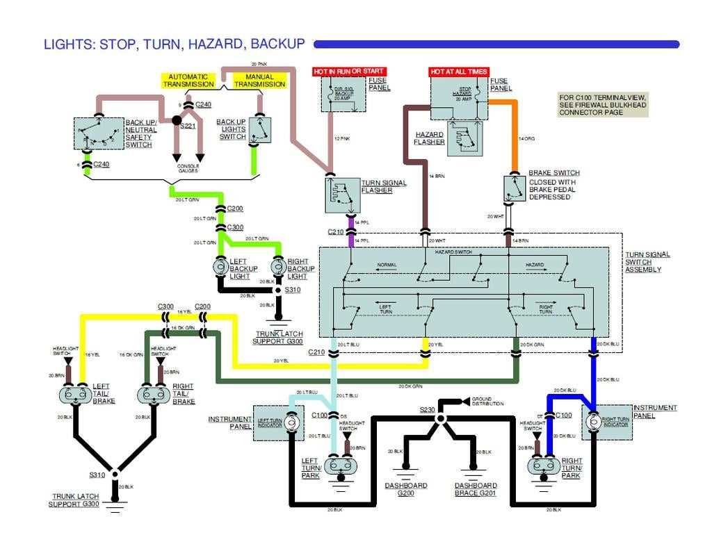 chevy turn signal wiring diagram