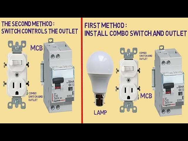 combination switch outlet wiring diagram