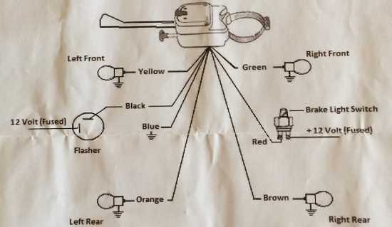 combined brake and turn signal wiring diagram