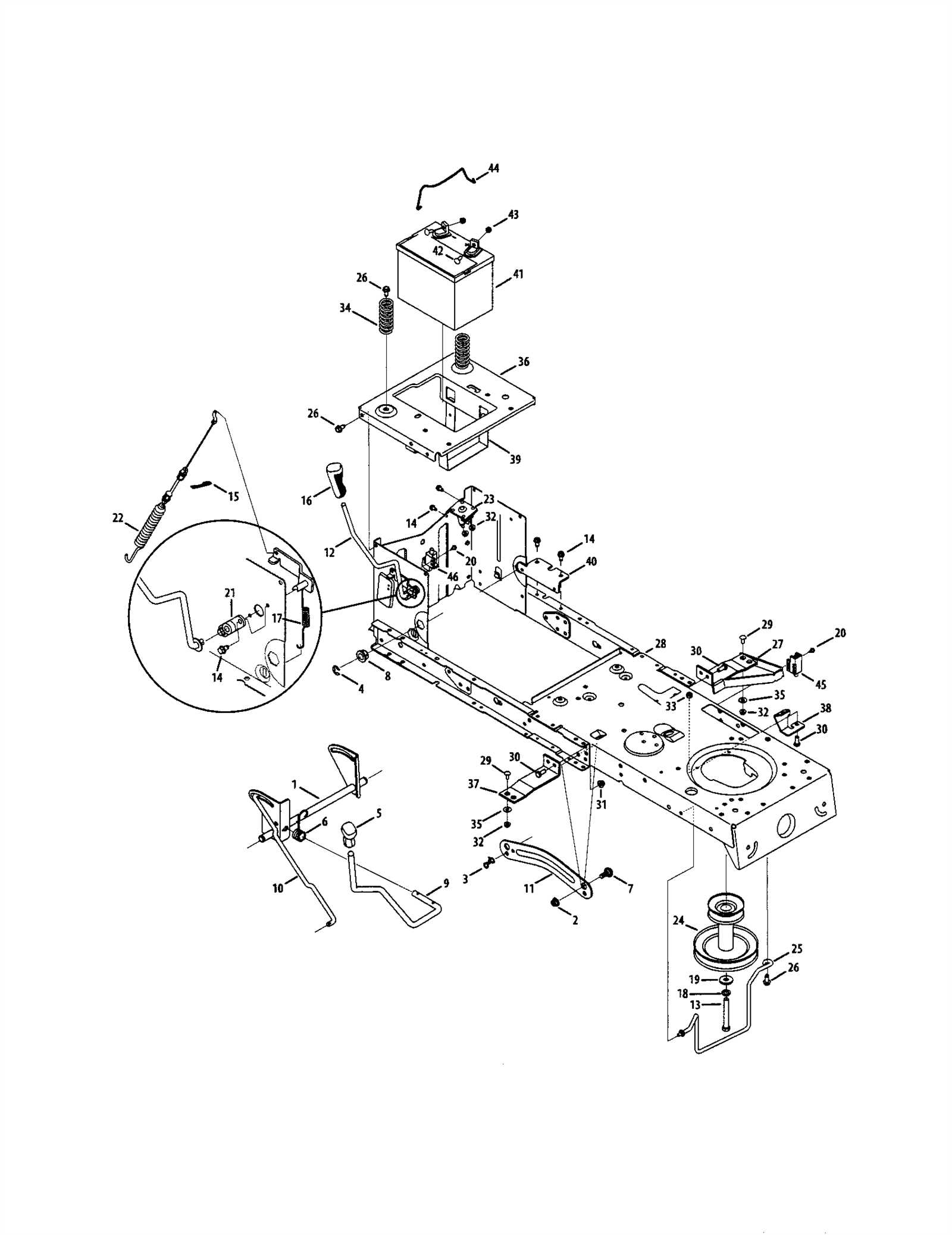 craftsman 42 riding mower wiring diagram