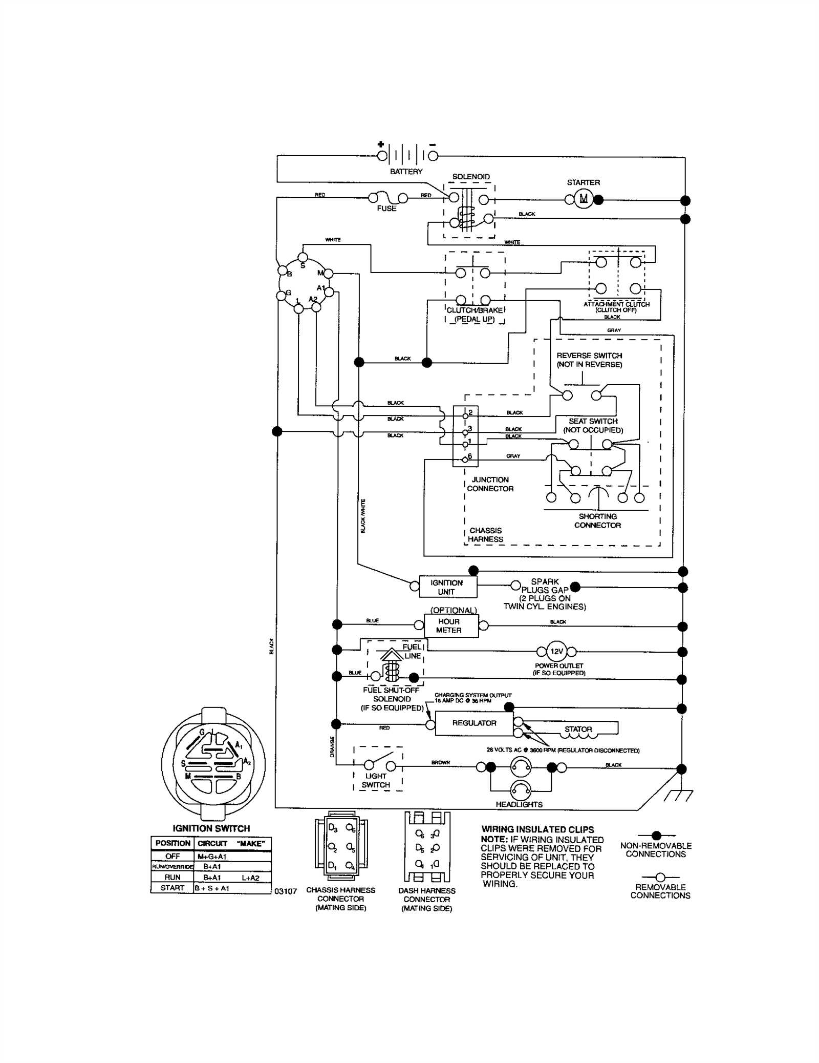 craftsman lt1000 wiring diagram