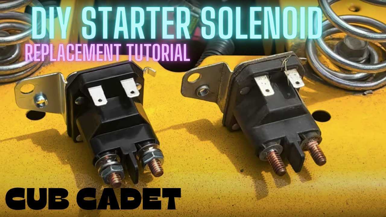 cub cadet starter solenoid wiring diagram