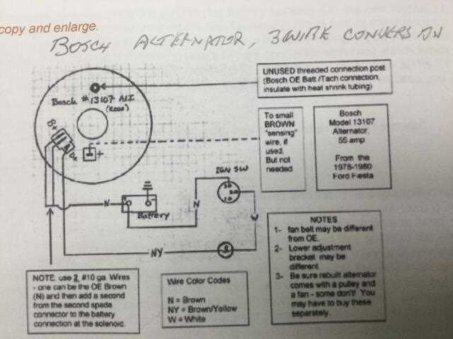 denso 2 wire alternator wiring diagram