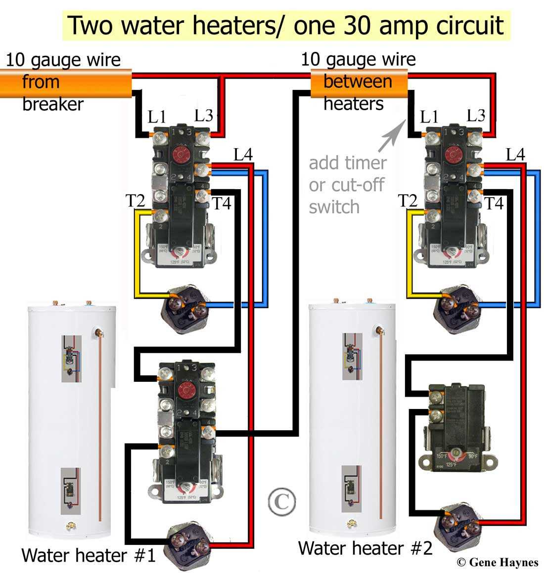 electric hot water wiring diagram