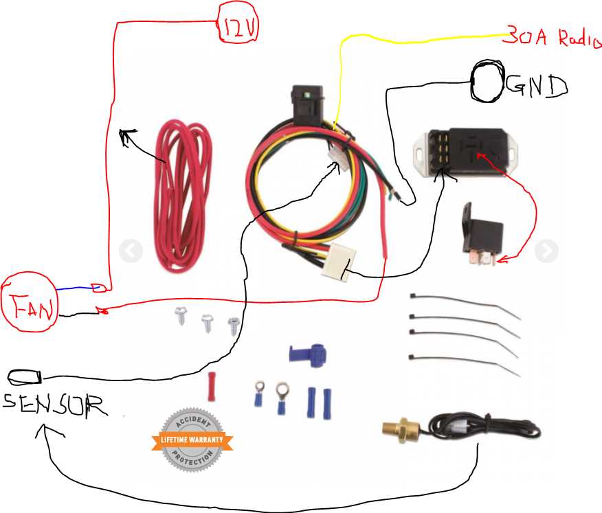 electric radiator fan wiring diagram