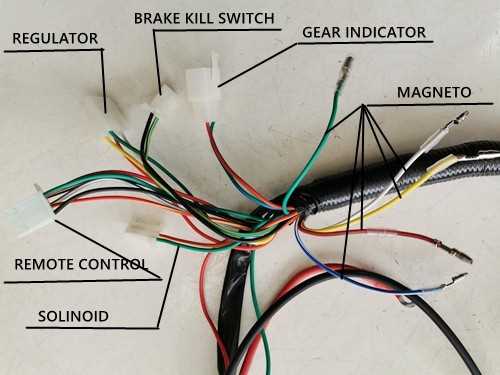 electric start 250cc wiring diagram